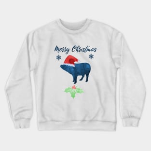 Christmas Pig Crewneck Sweatshirt